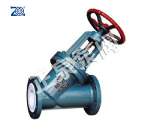 J45F46直流式衬氟截止阀