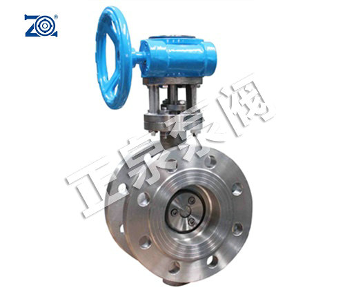 D343W 不锈钢法兰式硬密封涡轮蝶阀